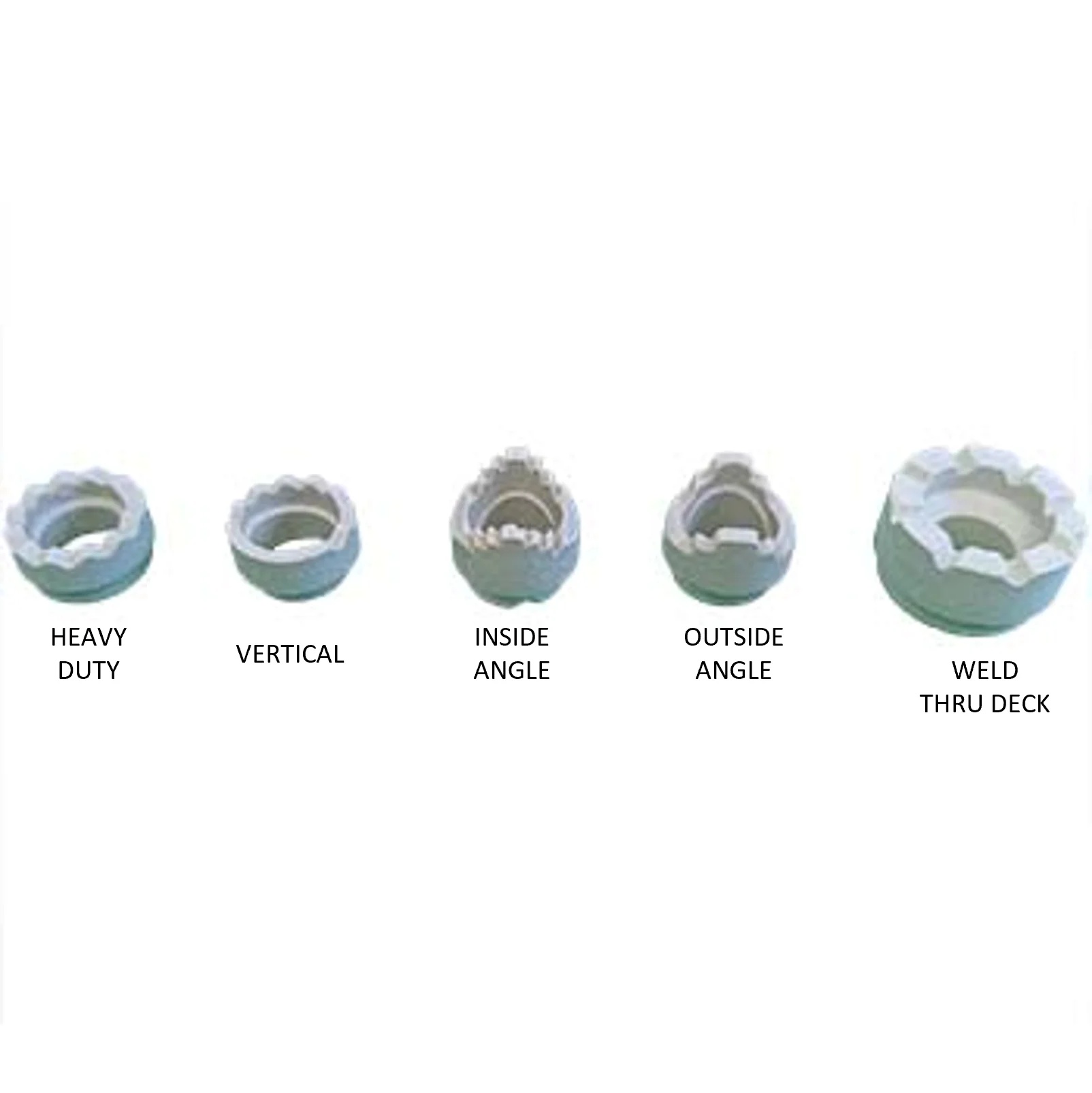 Picture of Brighton Best W94012 1/2" Outside Angle Ferrule, Headed Weld Stud Ferrule